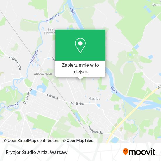 Mapa Fryzjer Studio Artiz