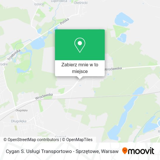 Mapa Cygan S. Usługi Transportowo - Sprzętowe