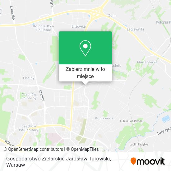 Mapa Gospodarstwo Zielarskie Jarosław Turowski