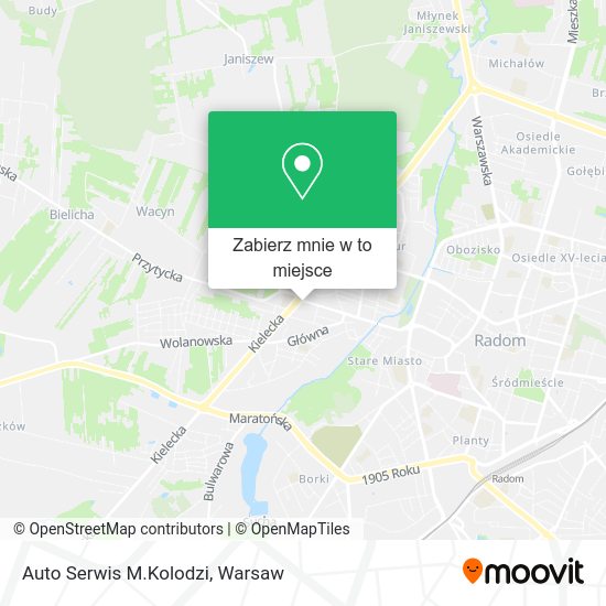 Mapa Auto Serwis M.Kolodzi