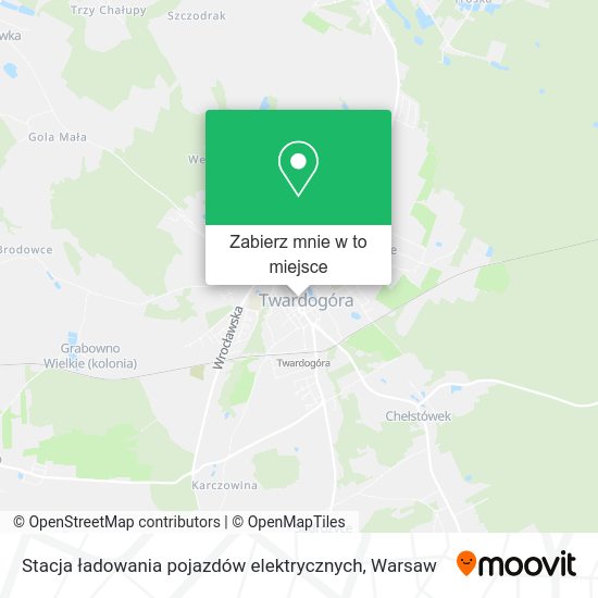 Mapa Stacja ładowania pojazdów elektrycznych