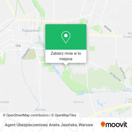 Mapa Agent Ubezpieczeniowy Aneta Jasińska