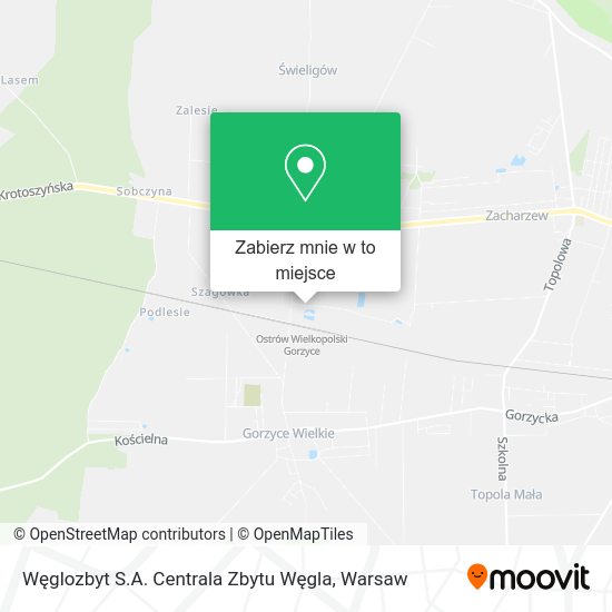 Mapa Węglozbyt S.A. Centrala Zbytu Węgla