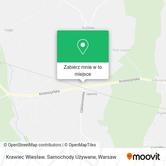 Mapa Krawiec Wiesław. Samochody Używane