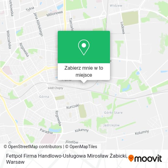 Mapa Fettpol Firma Handlowo-Usługowa Mirosław Żabicki