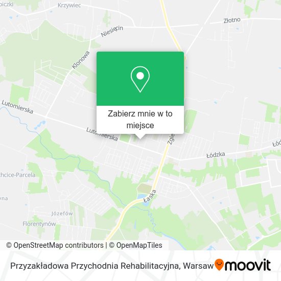 Mapa Przyzakładowa Przychodnia Rehabilitacyjna