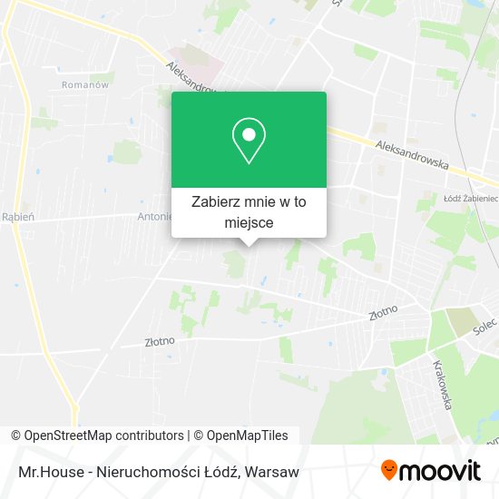 Mapa Mr.House - Nieruchomości Łódź