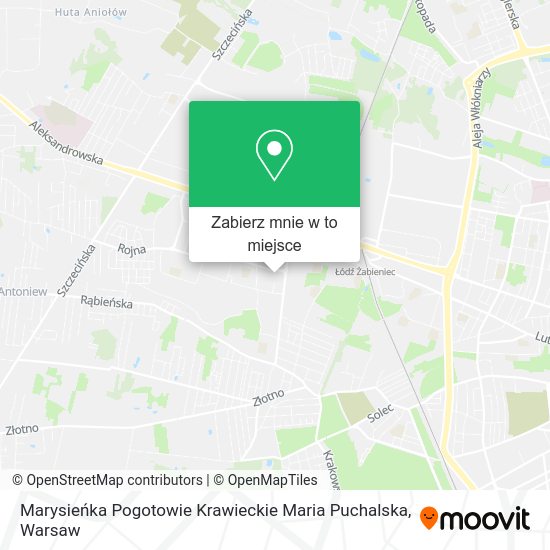 Mapa Marysieńka Pogotowie Krawieckie Maria Puchalska