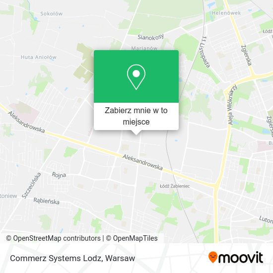 Mapa Commerz Systems Lodz