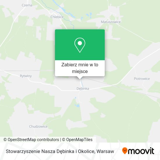 Mapa Stowarzyszenie Nasza Dębinka i Okolice