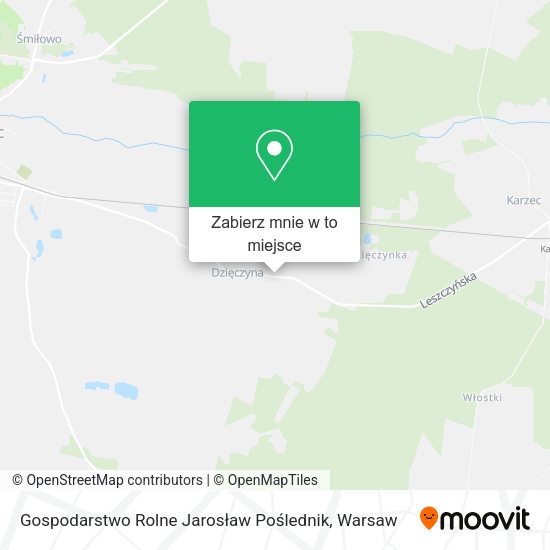 Mapa Gospodarstwo Rolne Jarosław Poślednik