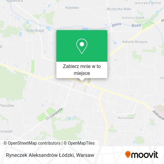 Mapa Ryneczek Aleksandrów Łódzki