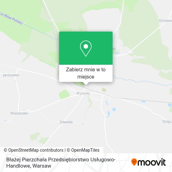 Mapa Błażej Pierzchała Przedsiębiorstwo Usługowo-Handlowe