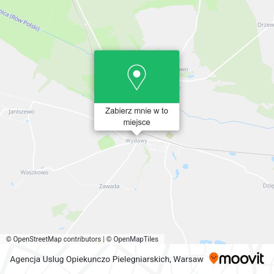 Mapa Agencja Uslug Opiekunczo Pielegniarskich