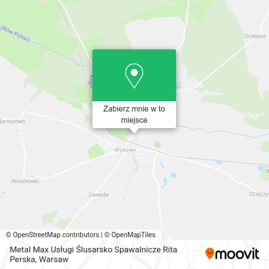 Mapa Metal Max Usługi Ślusarsko Spawalnicze Rita Perska