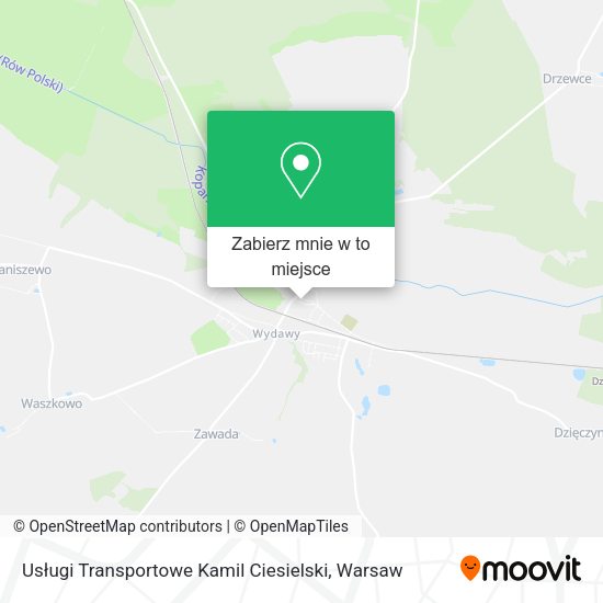 Mapa Usługi Transportowe Kamil Ciesielski