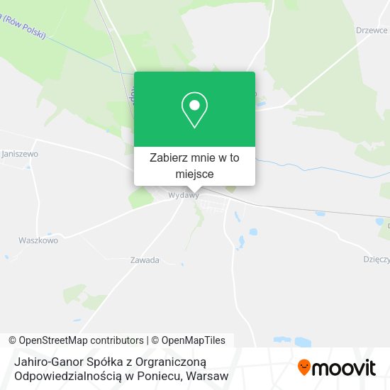 Mapa Jahiro-Ganor Spółka z Orgraniczoną Odpowiedzialnością w Poniecu