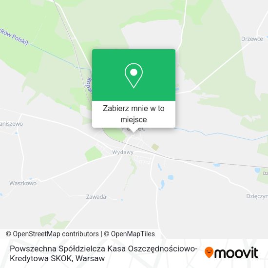 Mapa Powszechna Spółdzielcza Kasa Oszczędnościowo-Kredytowa SKOK