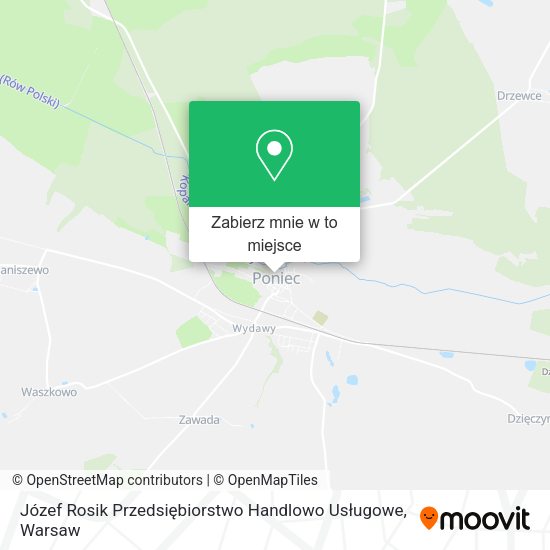 Mapa Józef Rosik Przedsiębiorstwo Handlowo Usługowe