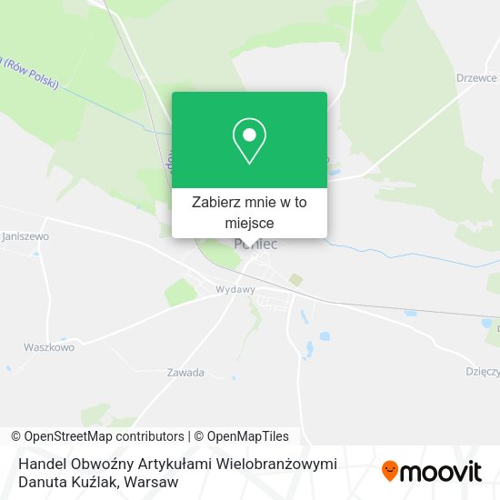 Mapa Handel Obwoźny Artykułami Wielobranżowymi Danuta Kuźlak