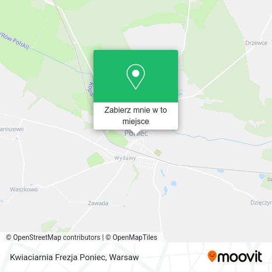 Mapa Kwiaciarnia Frezja Poniec