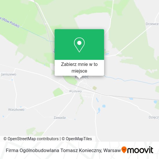 Mapa Firma Ogólnobudowlana Tomasz Konieczny