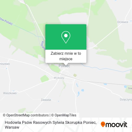 Mapa Hodowla Psów Rasowych Sylwia Skorupka Poniec