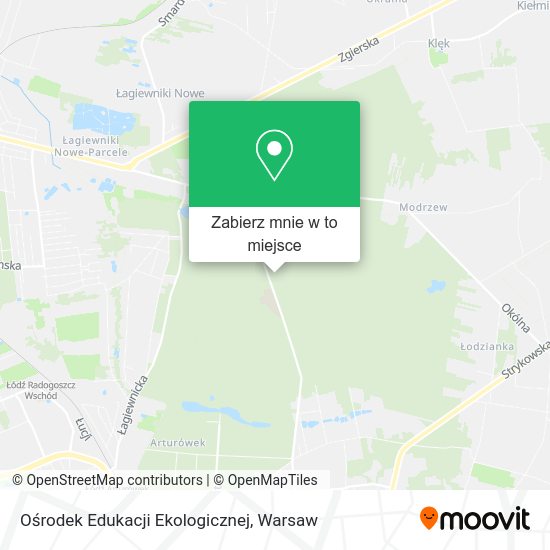 Mapa Ośrodek Edukacji Ekologicznej