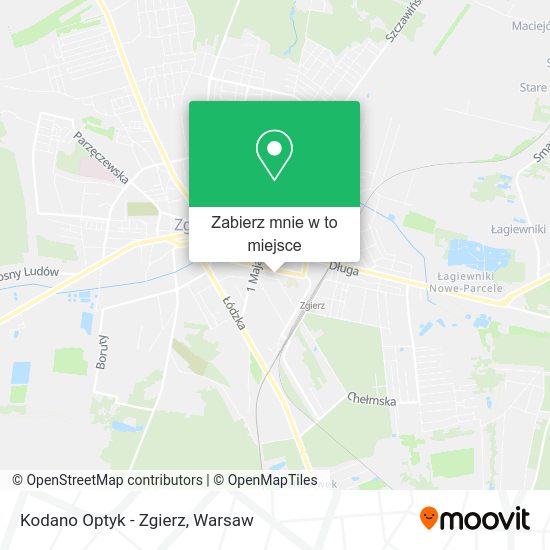 Mapa Kodano Optyk - Zgierz