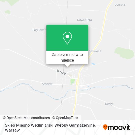 Mapa Sklep Miesno Wedliniarski Wyroby Garmazeryjne