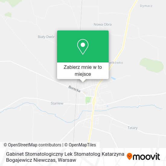 Mapa Gabinet Stomatologiczny Lek Stomatolog Katarzyna Bogajewicz Niewczas