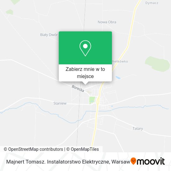 Mapa Majnert Tomasz. Instalatorstwo Elektryczne