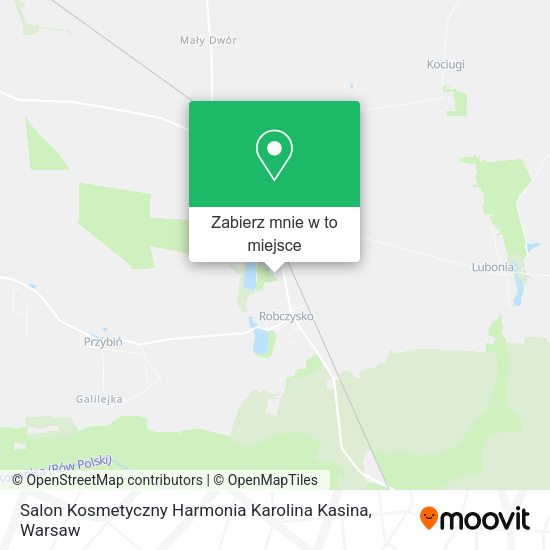 Mapa Salon Kosmetyczny Harmonia Karolina Kasina