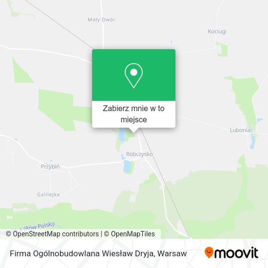 Mapa Firma Ogólnobudowlana Wiesław Dryja