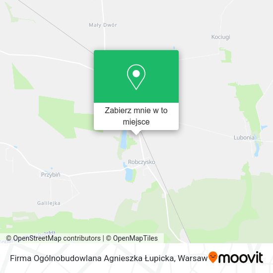 Mapa Firma Ogólnobudowlana Agnieszka Łupicka