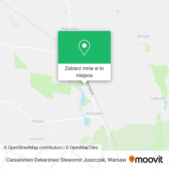 Mapa Ciesielstwo Dekarstwo Sławomir Juszczak