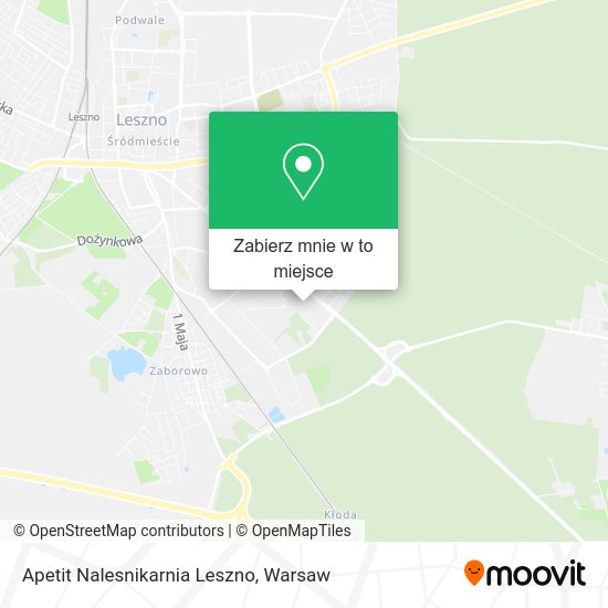 Mapa Apetit Nalesnikarnia Leszno