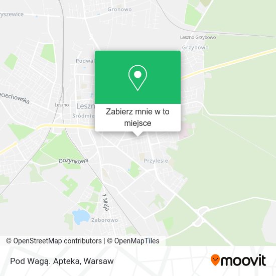 Mapa Pod Wagą. Apteka