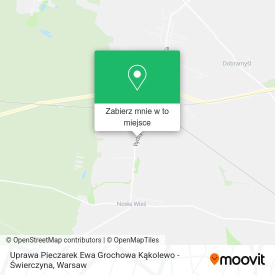 Mapa Uprawa Pieczarek Ewa Grochowa Kąkolewo - Świerczyna