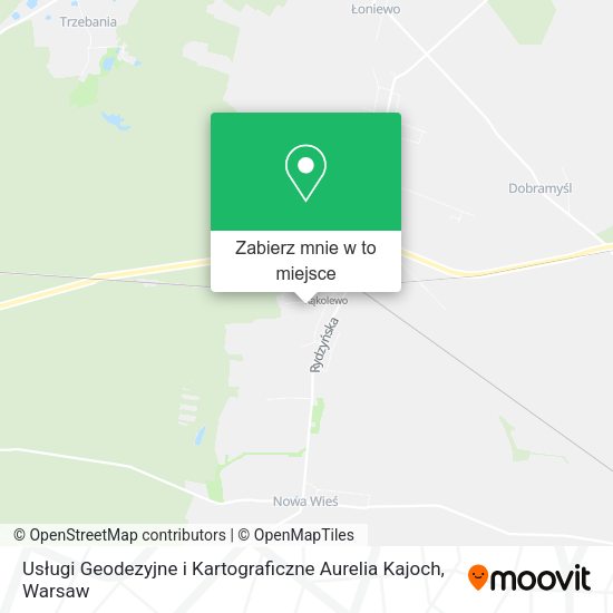 Mapa Usługi Geodezyjne i Kartograficzne Aurelia Kajoch