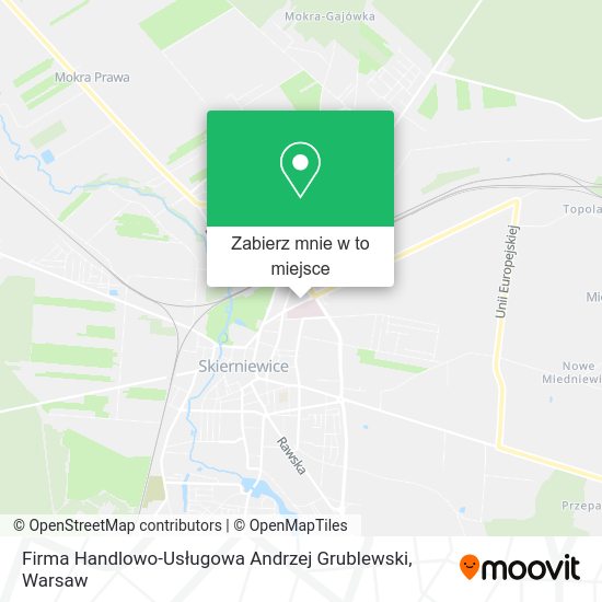 Mapa Firma Handlowo-Usługowa Andrzej Grublewski