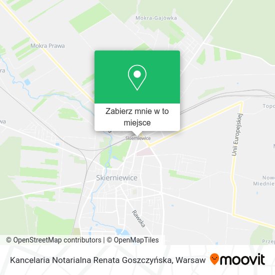 Mapa Kancelaria Notarialna Renata Goszczyńska