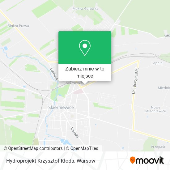 Mapa Hydroprojekt Krzysztof Kłoda