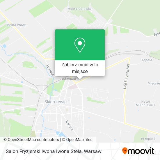 Mapa Salon Fryzjerski Iwona Iwona Stela