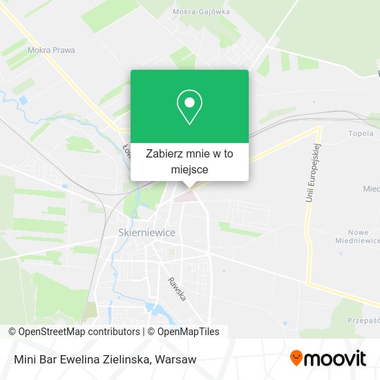 Mapa Mini Bar Ewelina Zielinska