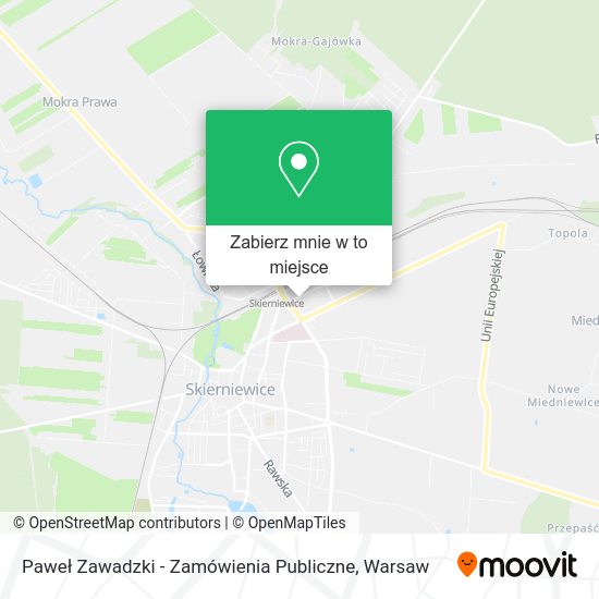 Mapa Paweł Zawadzki - Zamówienia Publiczne