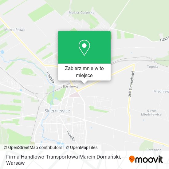 Mapa Firma Handlowo-Transportowa Marcin Domański