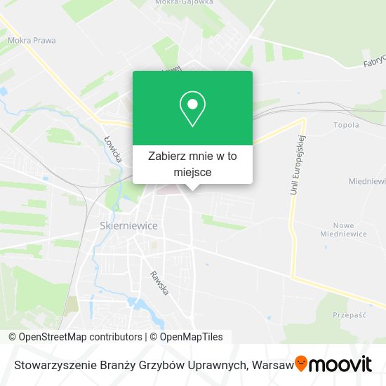 Mapa Stowarzyszenie Branży Grzybów Uprawnych