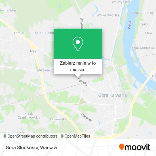 Mapa Gora Slodkosci