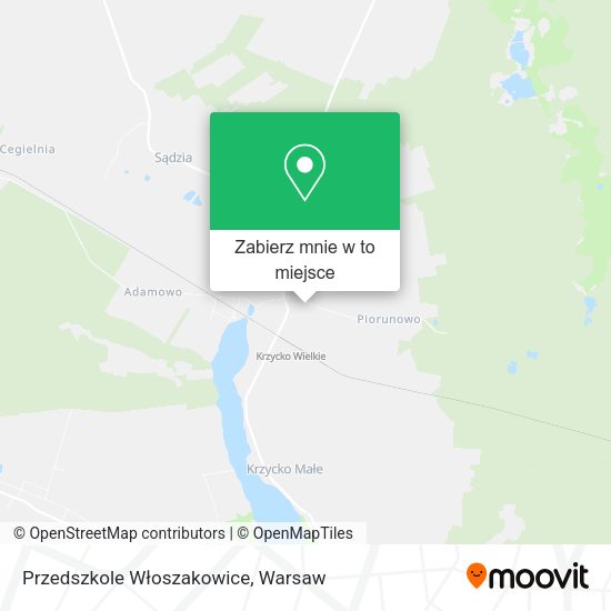 Mapa Przedszkole Włoszakowice